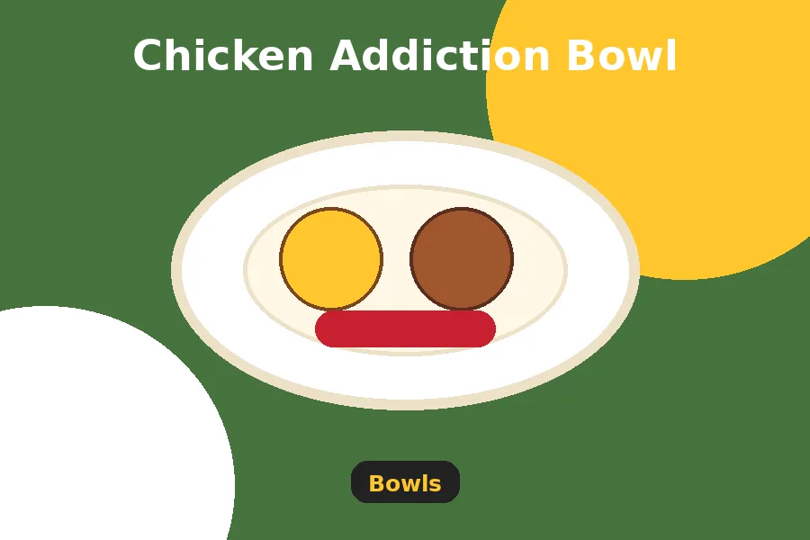 Chicken Addiction Bowl menu guide image