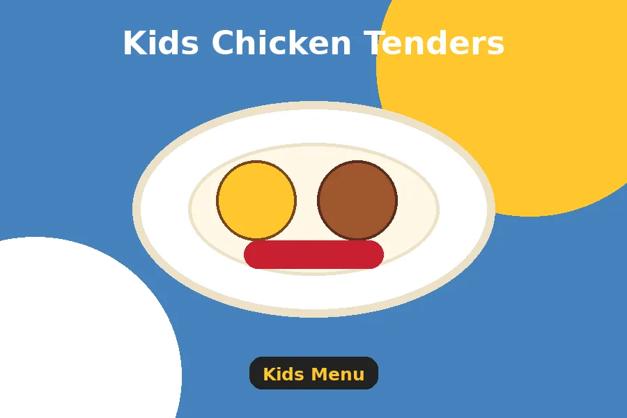 Kids Chicken Tenders menu guide image